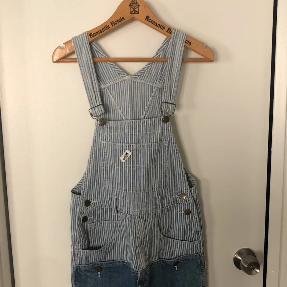 VINTAGE RARE DESIGN GUESS OVERALLS - Picture 4 of 16